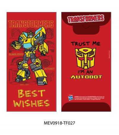 Money Envelope Large - Hasbro - Transformer - Bumblebee - Best Wishes